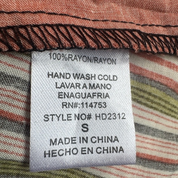 ONE CLOTHING CO boho maxi dress rayon plunge neckline bell sleeves women’s small - Picture 16 of 16